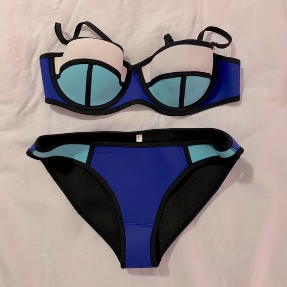 Other - NEW colorblock neoprene bikini